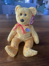 TY BEANIE BABIES 2002 – Decade the Light Blue 10-year Bear – 8”