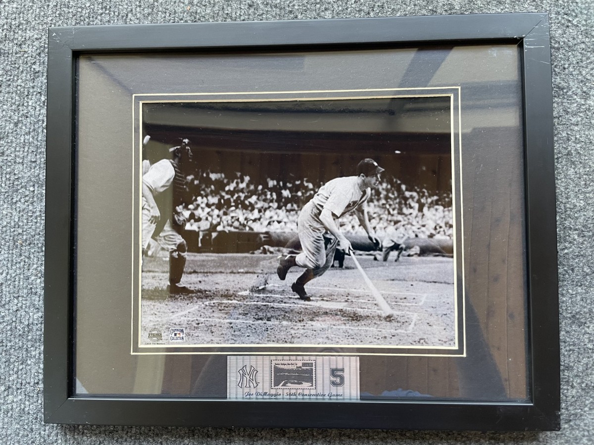 Joe DiMaggio New York Yankees #5 56th Consecutive Game Framed
