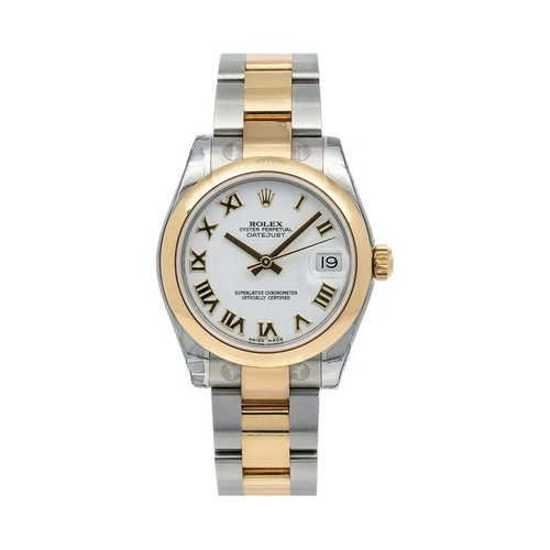 Pre-Owned Rolex Lady-Datejust 178243 31mm White Dial Two-Tone ...