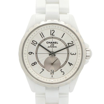 Chanel J12-365 Wristwatch, Ceramic, White (H3837)