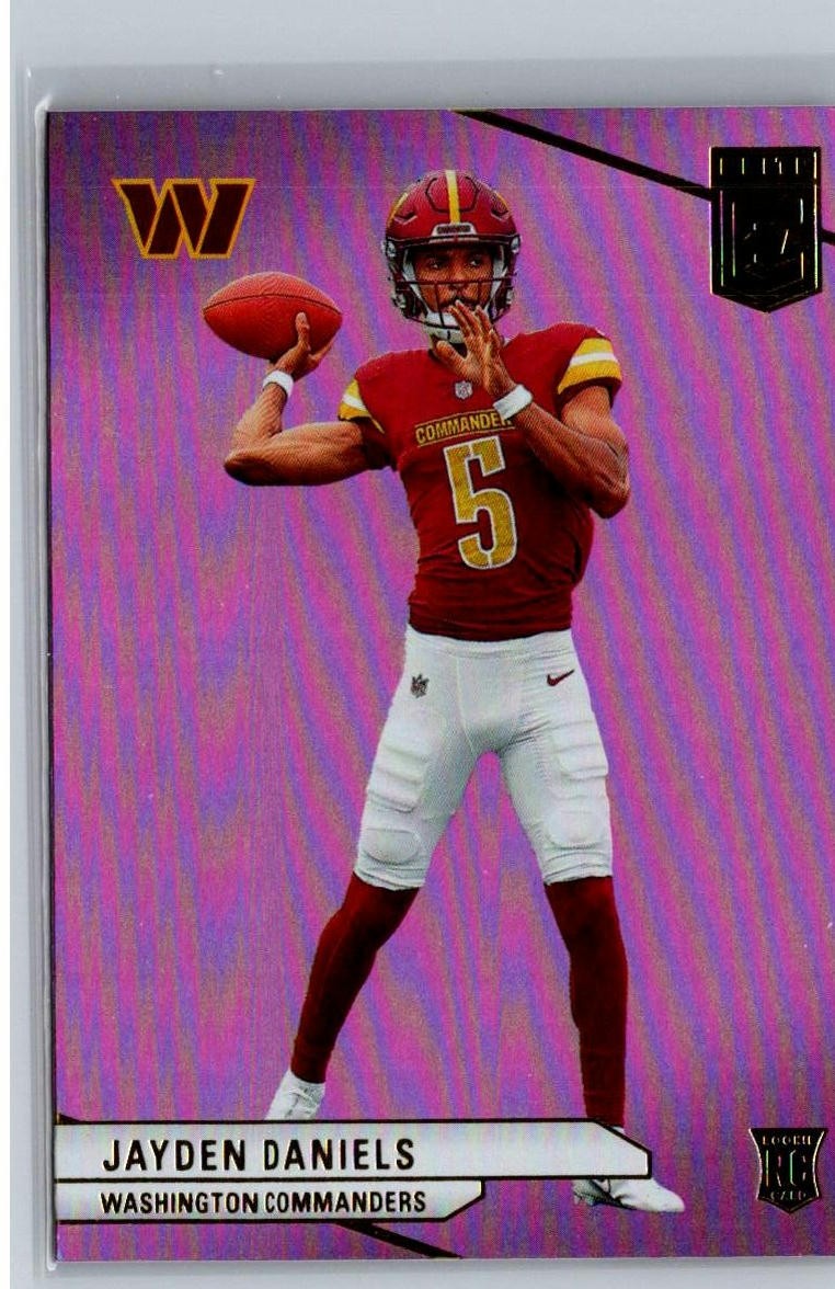 2024 Donruss Elite #165 Jayden Daniels Pink