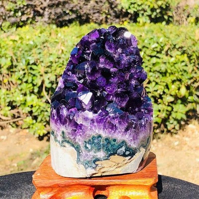 3.3LB High Quality Natural Crystal Amethyst Geode Wealth Attraction Collection