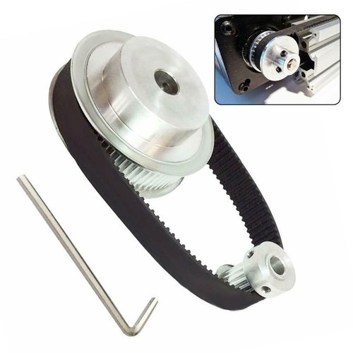 GT2-Aluminum Alloy Timing Belt Idler Bearing 20&60 Teeth Inner-hole 8mm Wide 6mm - Afbeelding 2 van 8