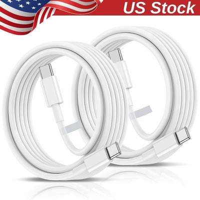 60W USB-C to USB-C Cable For iPhone 17 Air 16 15 Fast Charging Sync Data Cord 