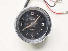 CLASSIC MOTOMETER / KENZLE 12 VOLT CAR CLOCK SEMI WORKING ORDER 60mm ORIFICE DIA