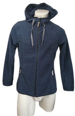 TCM Damen Fleece Strickjacke Blau   Sport & Freizeit, Größe M
