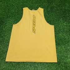 Vintage 90s Speedo Tank-Top L/XL 22x30 Yellow USA Made