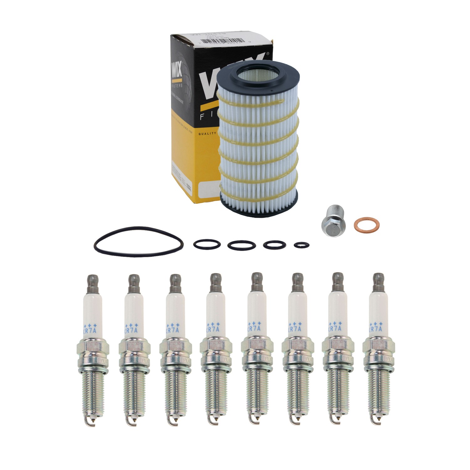 Wix Engine Oil Filter  NGK 8 Laser Platinum Spark Plugs kit for X164 GL450 V8