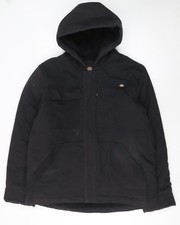 Mens UK Size L Dickies Black Parka Coat