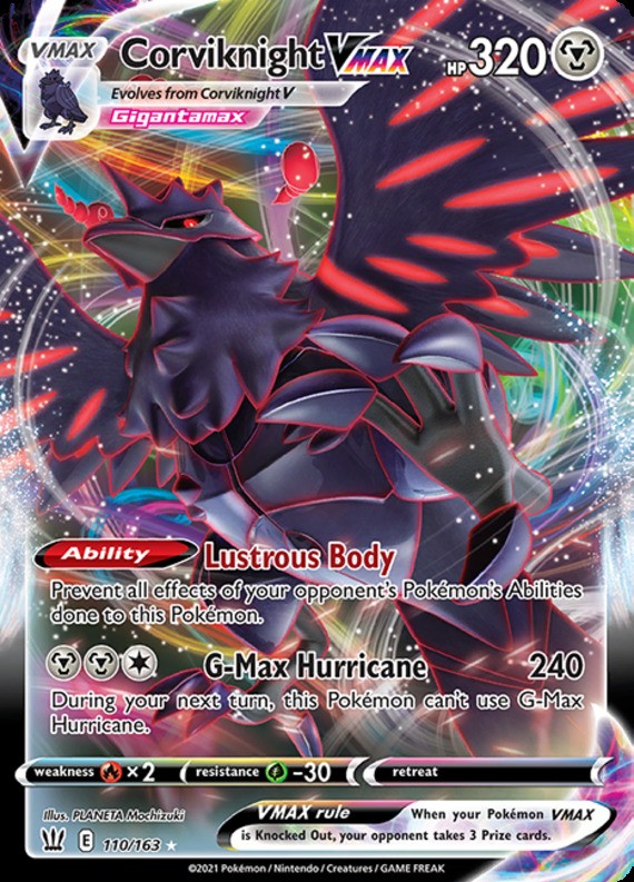 Corviknight VMAX - 110/163 - Ultra Rare DMG, English Pokemon Battle Styles