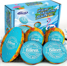 5Pcs Water Skipping Balls Set for Pool Play Zest Tropical Theme Floating TPR