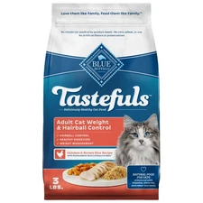 Blue Buffalo Tastefuls Weight & Hairball Control Dry Cat Food - 3lb Bag
