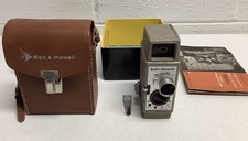 Vtg Antique Collectible Bell  Howell Sun Dial 220 8mm Movie Camera Two Twenty