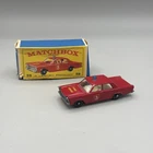 VINTAGE MATCHBOX LESNEY No.59b FORD FAIRLANE FIRE CHIEF IN ORIGINAL BOX 1963