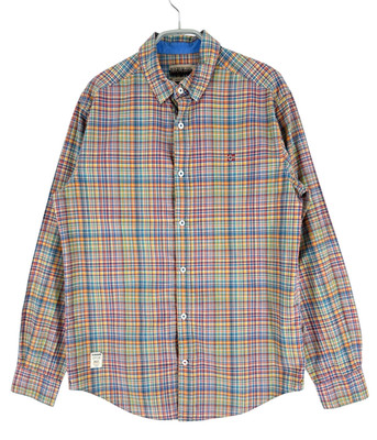 Napapijri Men Regular Fit Long Sleeve Casual Shirt Size M
