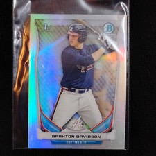 2014 Topps Bowman Chrome Refractor 1st Rookie Braxton Davidson Braves