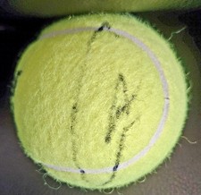 PALLA DA TENNIS FIRMATA CARLOS ALCARAZ AUTOGRAFATA SQUADRA BABOLAT + SUPPORTO PALLA