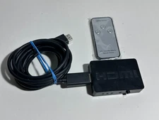 HDMI splitter switch with HDMI cable & 3 port amplifier selector remote control