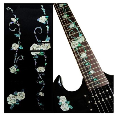 Gypsy Rose Guitar Inlay Sticker - Unique Decorative Art for Acoustic & Electric