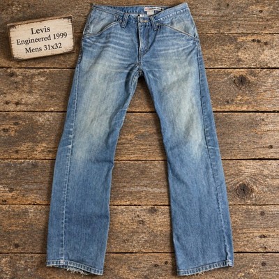 Vintage Levi's Engineered Jeans 1999 Mens 31x32 Medium Wash Twisted Leg Denim