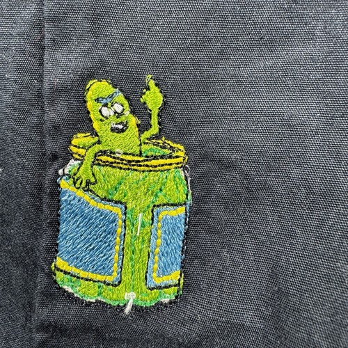 Camisa de Bowling GCDS Rick & Morty Para Hombre S Negra Lujo Bordado Estampado Gráfico - Imagen 12 de 18
