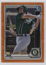 2020 Bowman Chrome Prospects Orange Refractor 23/25 Austin Beck #BCP-16 0rd2