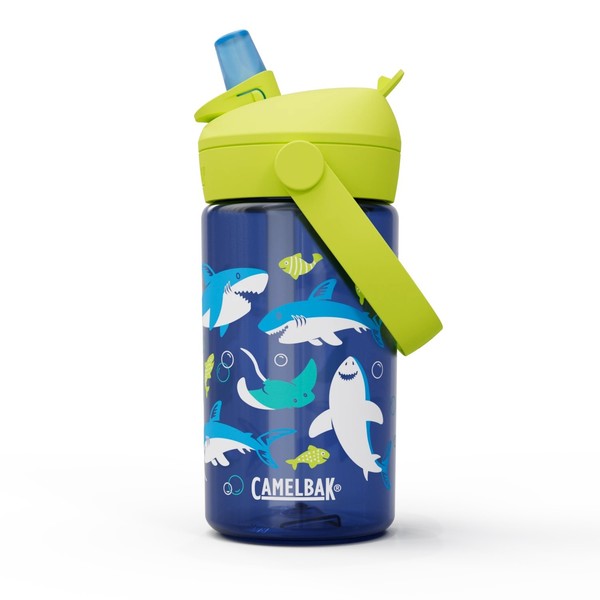 Camelbak - Thrive Flip Straw Kids 0,4 Liter Sharks And Rays Kinder Trinkflasche-image