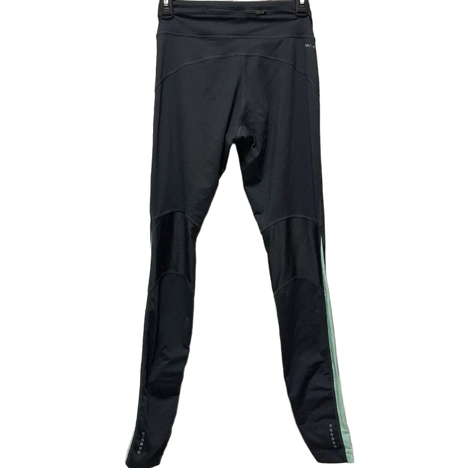 Nike Running Womens black Reflective Stretch Mesh Small Dri-fit Leggings Small - Image 2 of 4