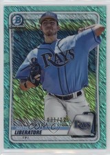 2020 Bowman Chrome Prospects Aqua Shimmer Refractor /125 Matthew Liberatore qw7