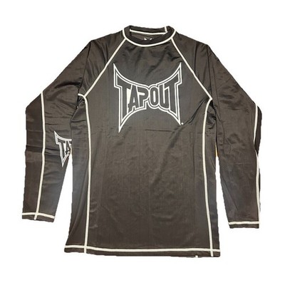 Tapout Shirt Large Long Sleeve Y2K NWT MMA Rashguard Spellout Spandex Taiwan