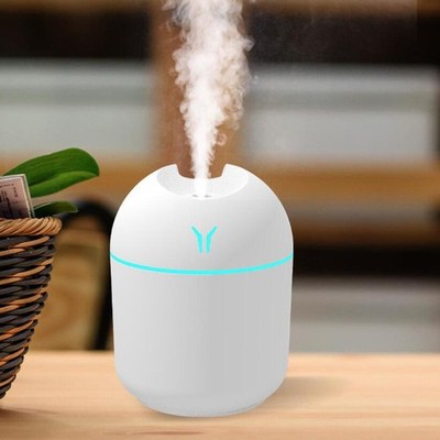 250ML USB Mini Air Humidifier Aroma Diffuser Ultrasonic LED Mist Maker Car Home
