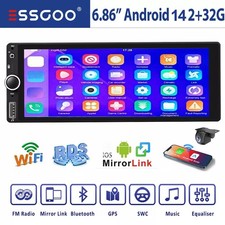 CarPlay Double 2 DIN 7" Android 14 Car Stereo Radio GPS Wifi FM Head Unit 2G 32G