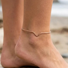 1 Pc Pure Copper Anklet, Unisex Cuff Bangle Bracelet, Plain Healing Bangle