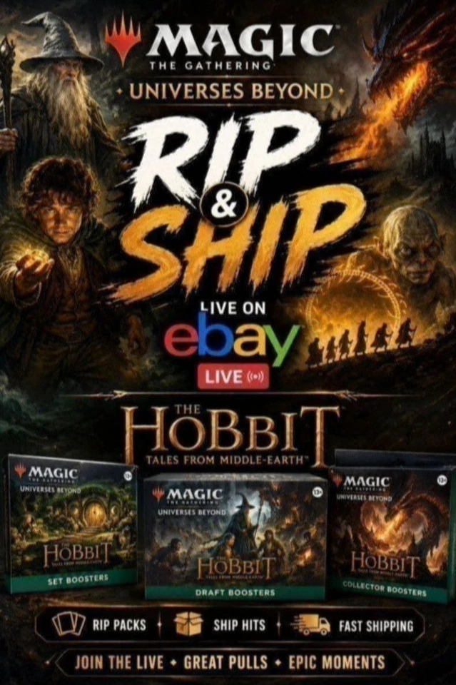 Sbusto Magic The Gathering Lo Hobbit play boosters, collector e altro