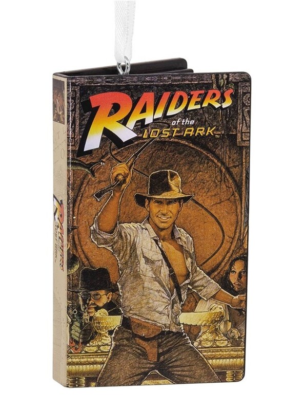 New in Box Hallmark Indiana Jones Movie Retro VHS Case Christmas Ornament