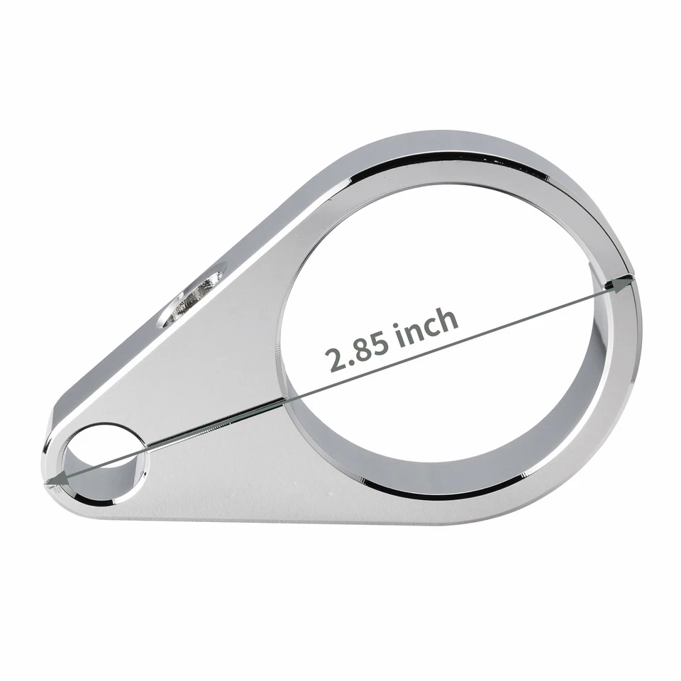 Abrazadera de línea de freno de cable de acelerador de embrague para manillar cromado Harley Yamaha 1 1/2" Foto 4 de 4