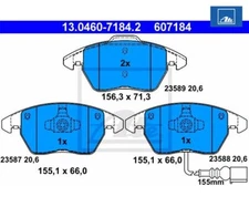 Brake pad set, disc brake ATE 13.0460-7184.2 for VW CC