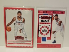 2019 Paul George Front Row Seat and Game Ticket Red parallel insert