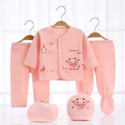 5-er Set Neugeborenes Baby Kleidungsset, Baby Jungen Mädchen Kleidung Größe 0-3M