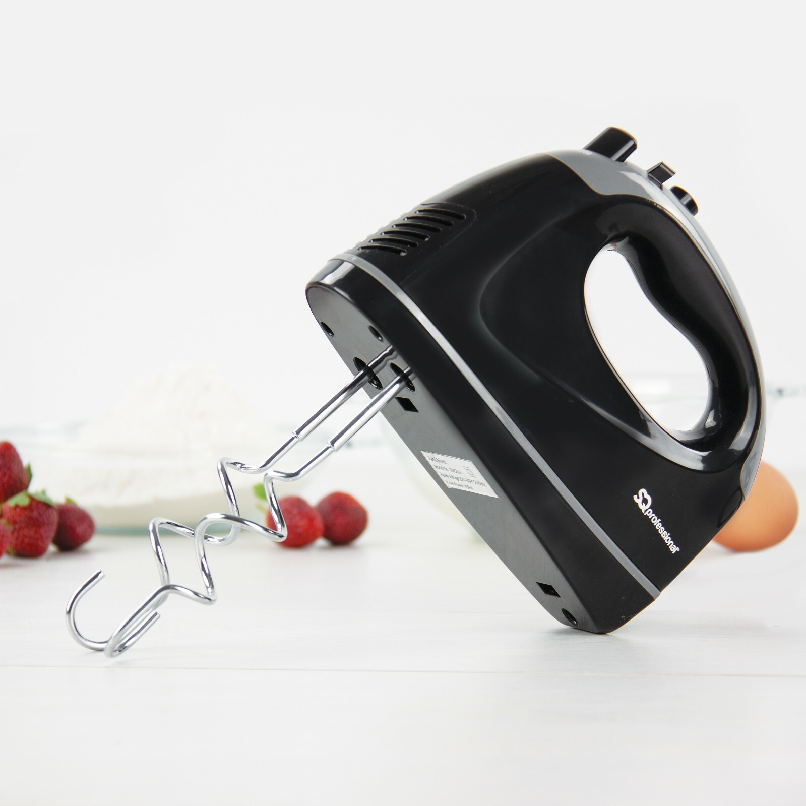 300W Electric Hand Mixer Food Whisk 5 Speeds & Turbo 2 Dough Hooks 2