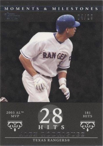 2008 Topps Moments & Milestones #1-27 Alex Rodriguez #/150 | eBay