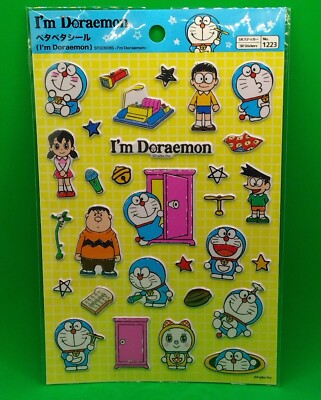 Daiso Sanrio I'm Doraemon Puffy Stickers 1 Pack - 30 Stickers
