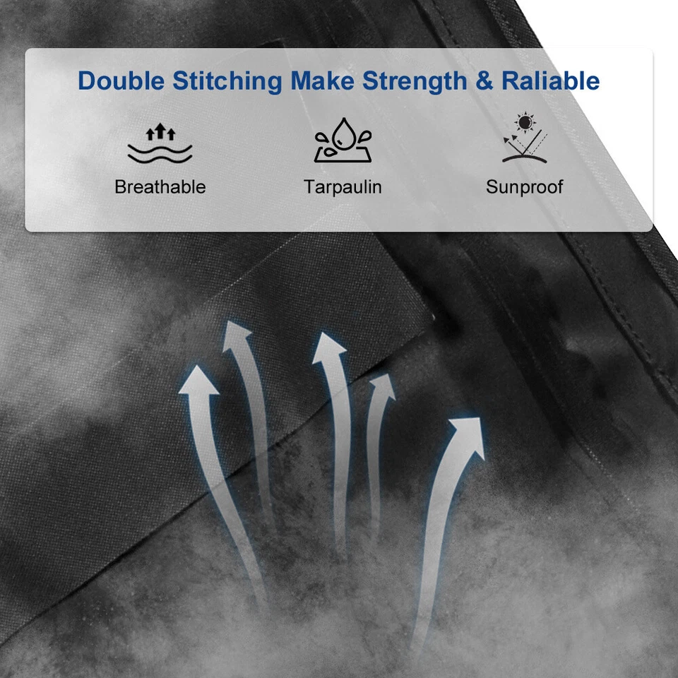 Fit For Mazda Miata Convertible 1990-2005 Black Plastic Window & Soft Top New - Image 3 of 4