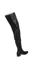 AROLLO Lange Overknee Stiefel Lady Olga Echtleder Low Heel  Größen 37-46