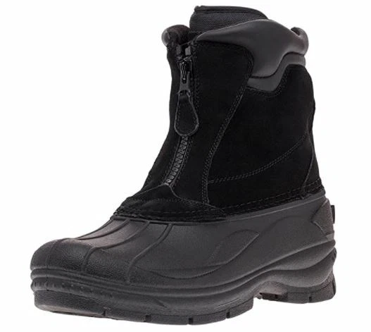 Mens waterproof boots with zipper discount