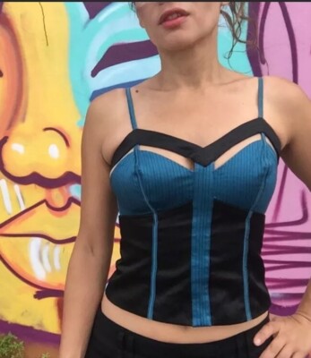 cut out bustier top