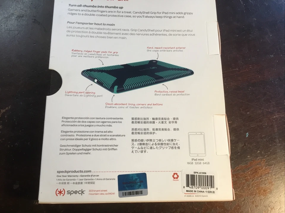 iPad Mini Speck Candyshell Grip Case - Deep Sea Blue/Caribbean - Image 3 of 3