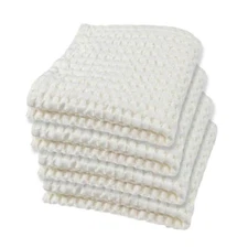 Waffle Towel Quick Dry Thin Exfoliating 4 Pack Washcloths for Face Body Moder...