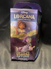 Disney Lorcana Amber  Amethyst Starter Deck Ursula's Return Steel And Sapphire