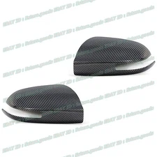 Glossy Black Carbon Fiber Trim Set For 2009-2014 Nissan Maxima Side Mirror Cover